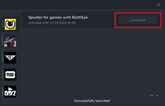 Crooked Arms HWID Spoofer pour les jeux avec BattlEye