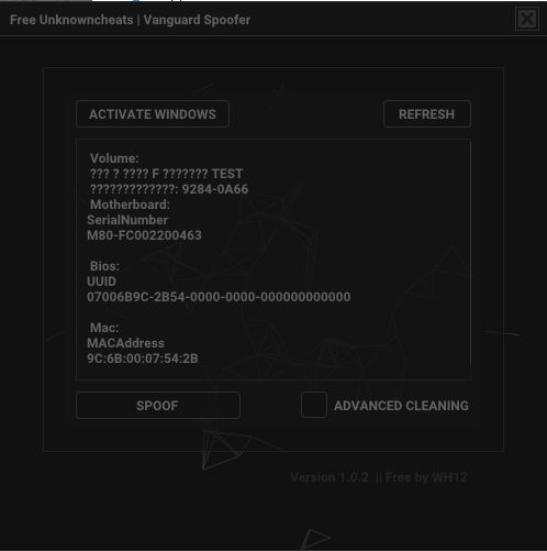 Vanguard Spoofer Rev 2 لـ Valorant